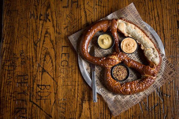 Rathskeller Shareable Pretzel with Mustard