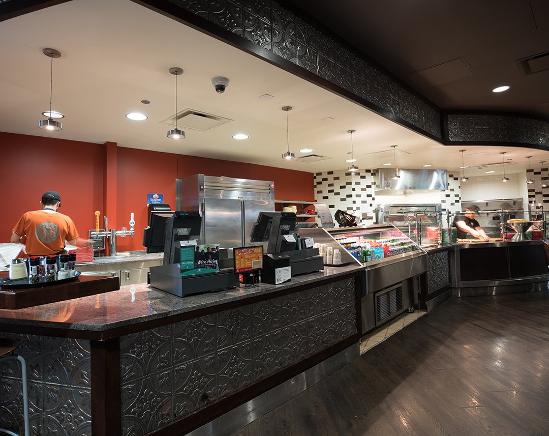 Checkout counter at Union South Cantina