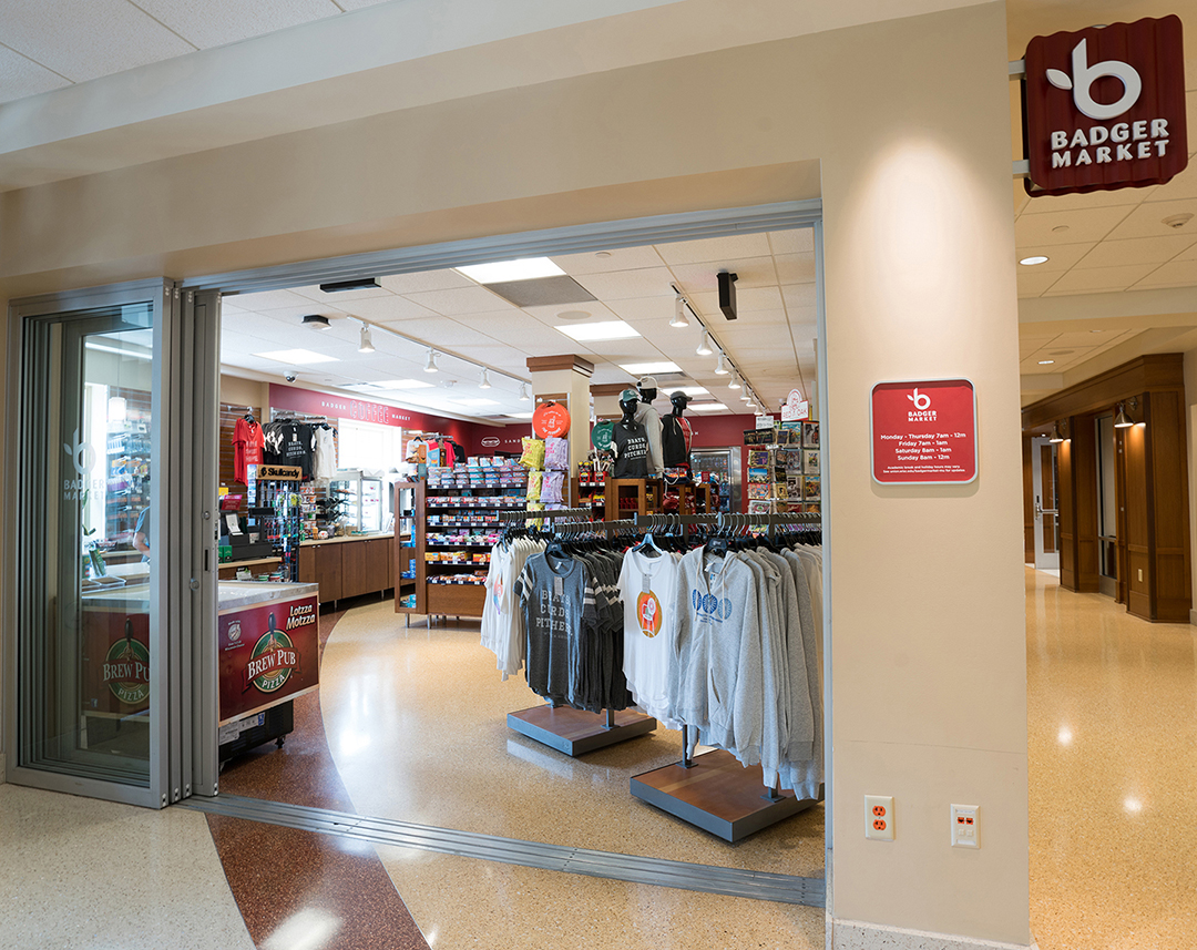 Entrance to Badger Market at Memorial Union