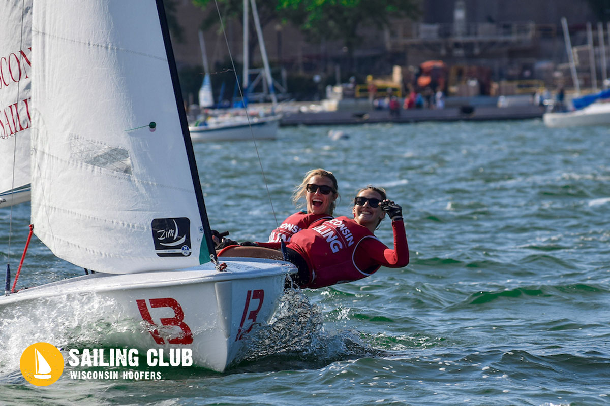 Hoofer Sailing Club: Photo of two people on a sailboat