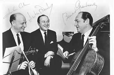 Signed photo of the Beaux Arts Trio