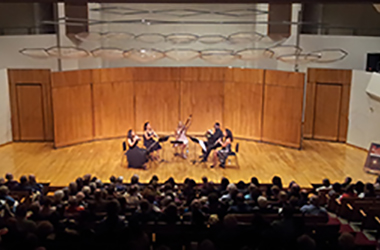 Imani Winds on stage