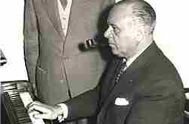 José Iturbi playing piano