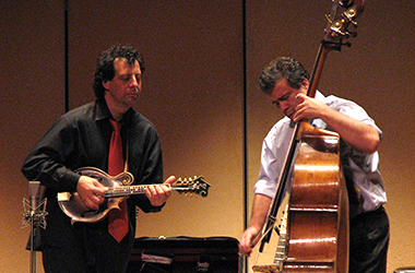 Edgar Meyer playing bass & Mike Marshall playing violin