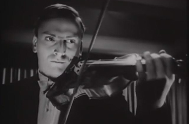 Yehudi Menuhin playing violin