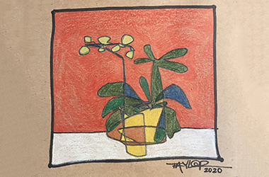 Blind contour drawing step 3