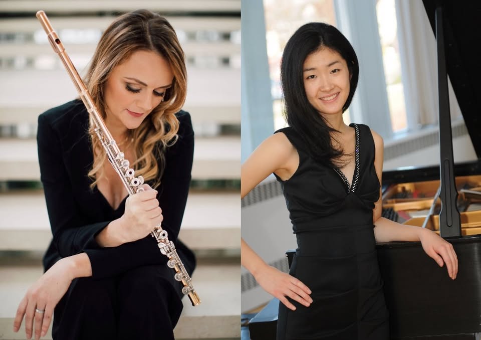 Split frame of Iva Ugrčić, left, and Satoko Hayami, right.