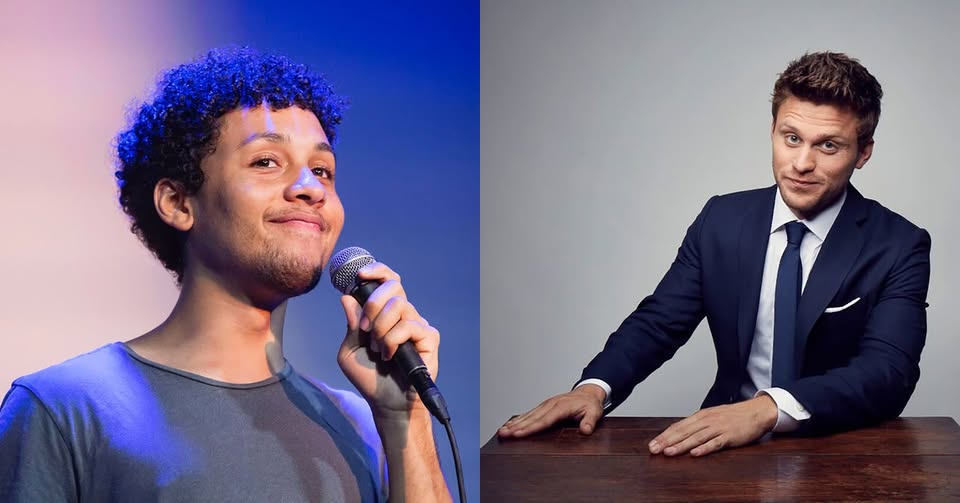 Split frame of Jaboukie Young-White, left, and Jon Rudnitsky, right