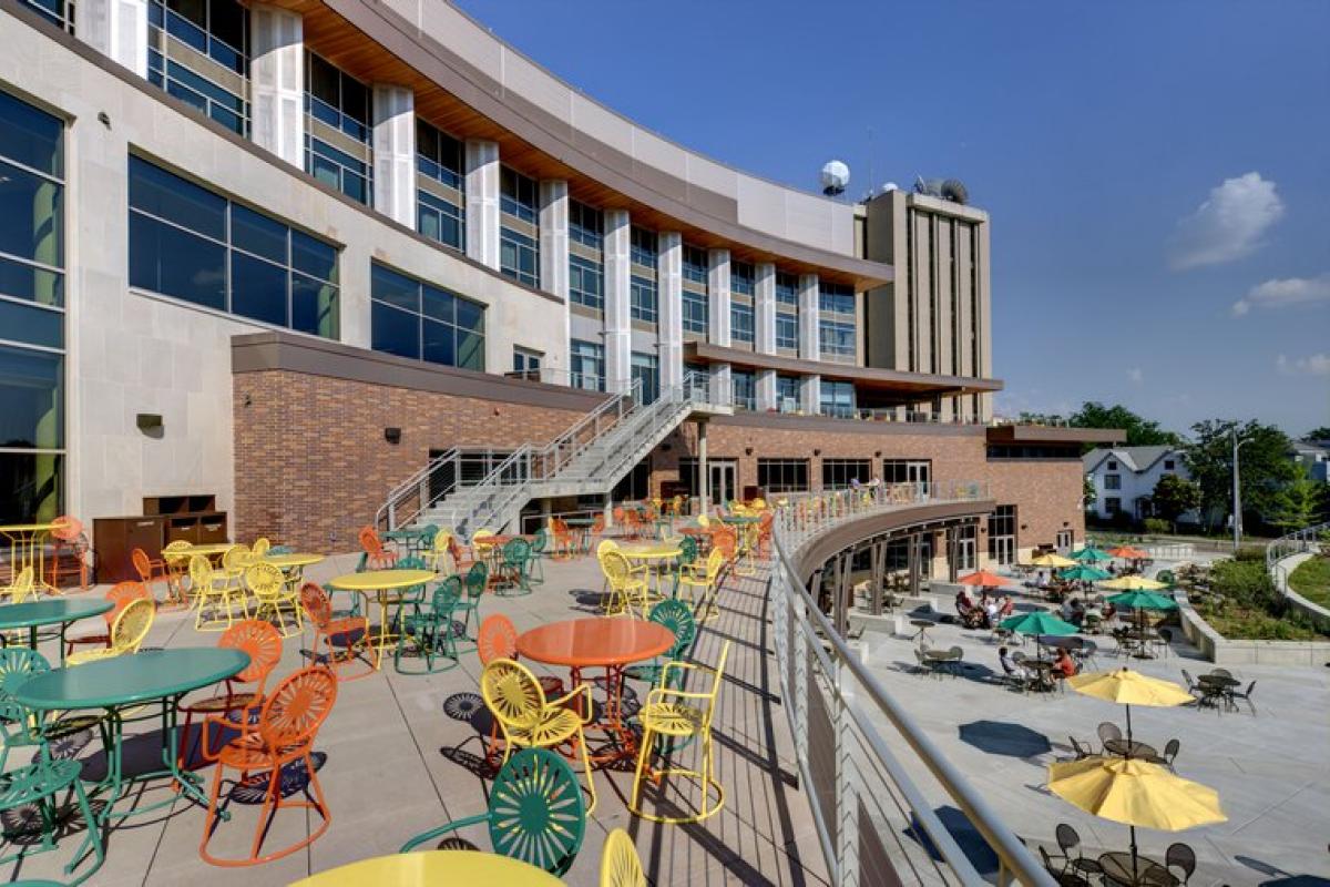 2nd floor plaza at Union South
