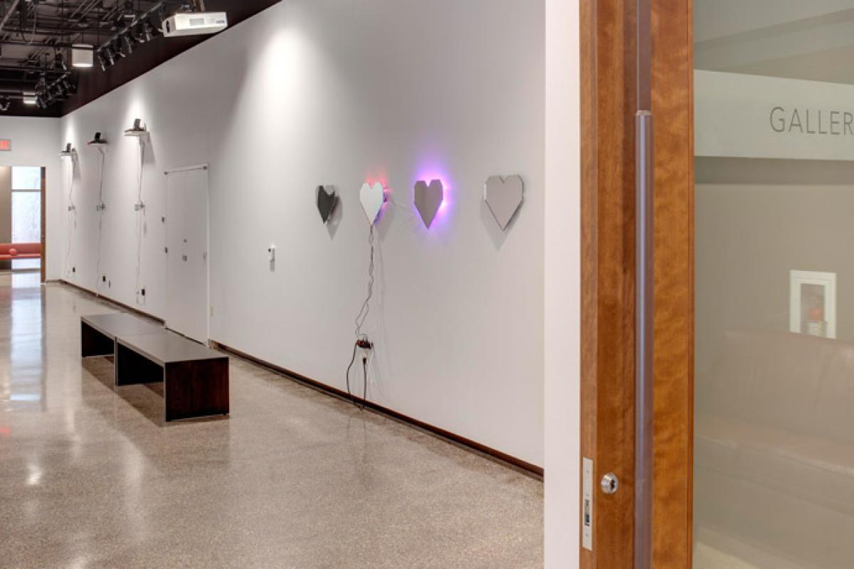 Art installation on exhibit at Gallery 1308