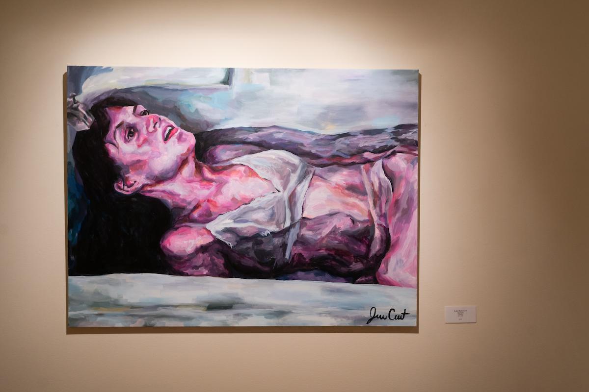 Painting of a woman at the Student Art Show