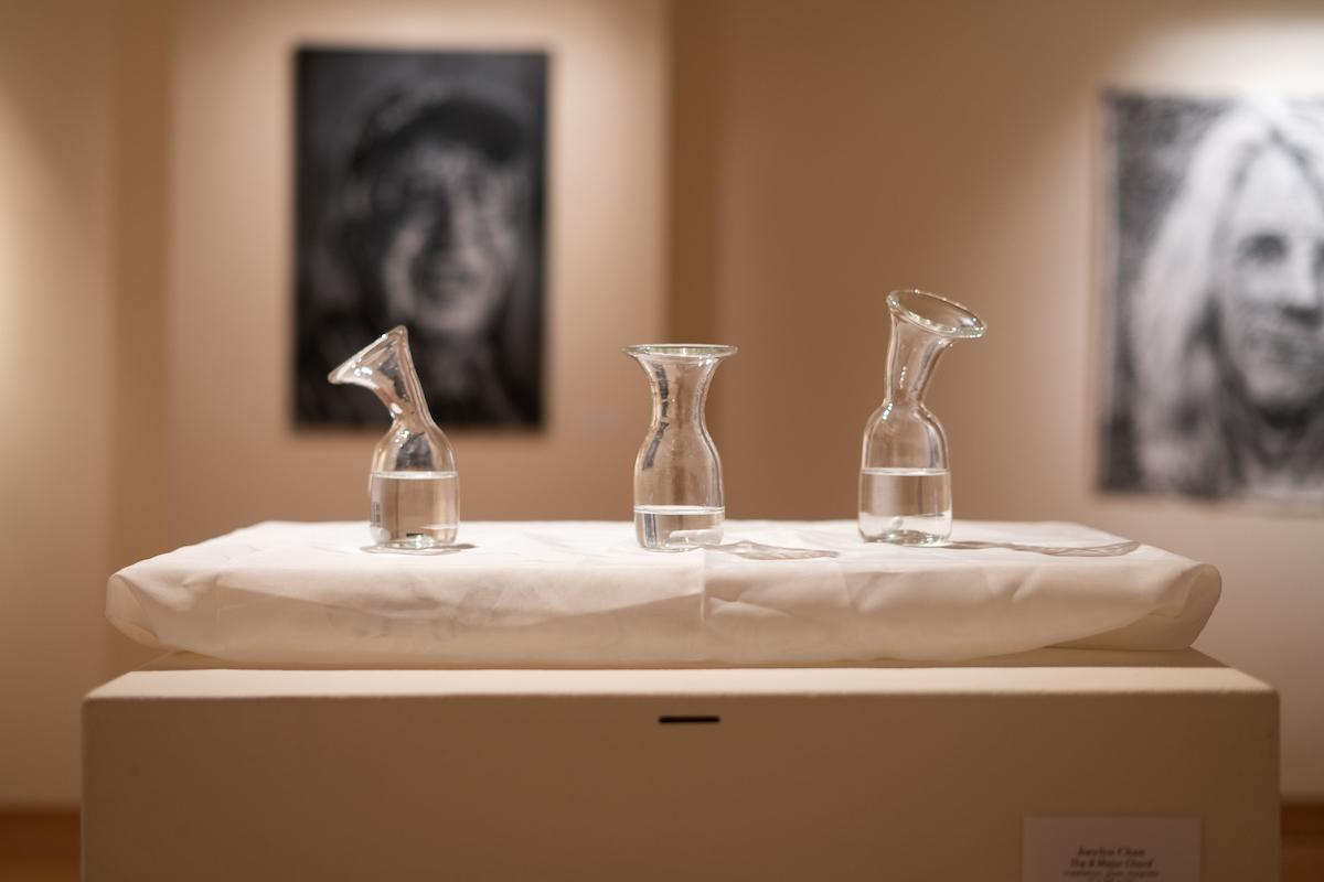 Glass art at the Student Art Show