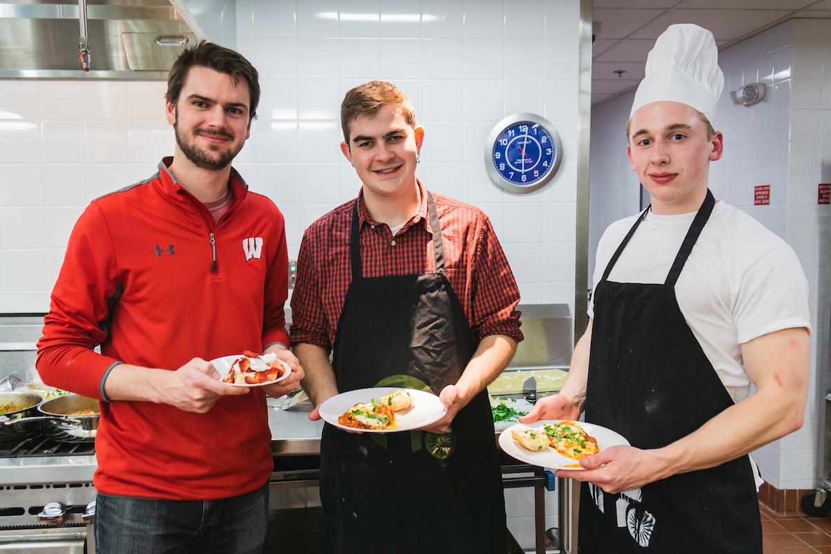 Participants at a WUD Cuisine Cook Off