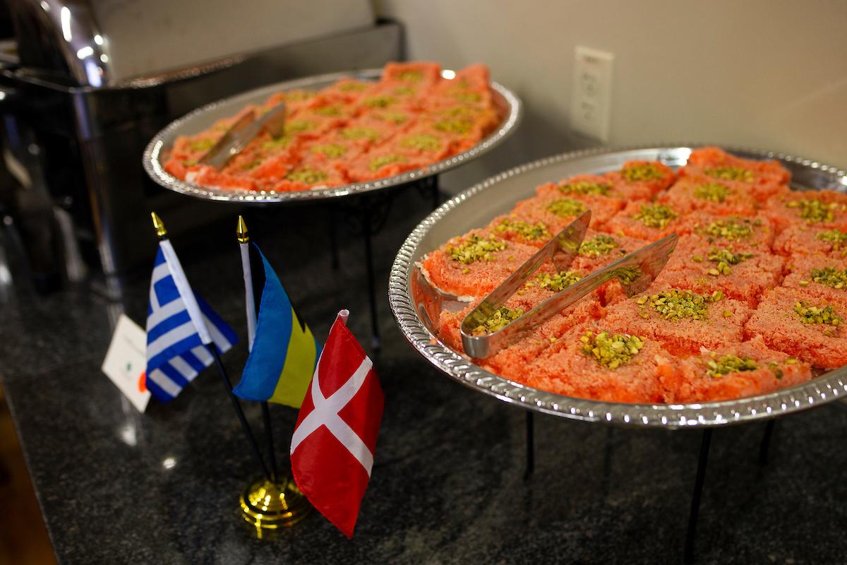 Food on display at the WUD GloCo Flavors of the World event
