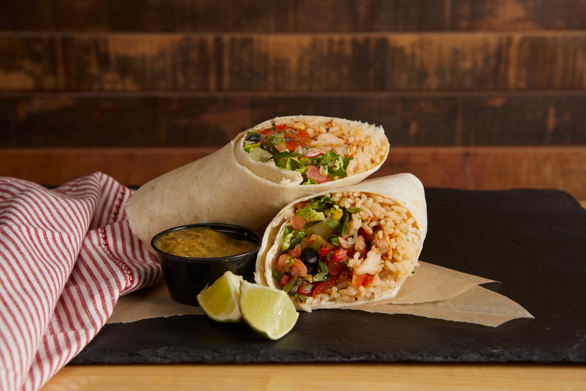 South Cantina Adobo Chicken Burrito