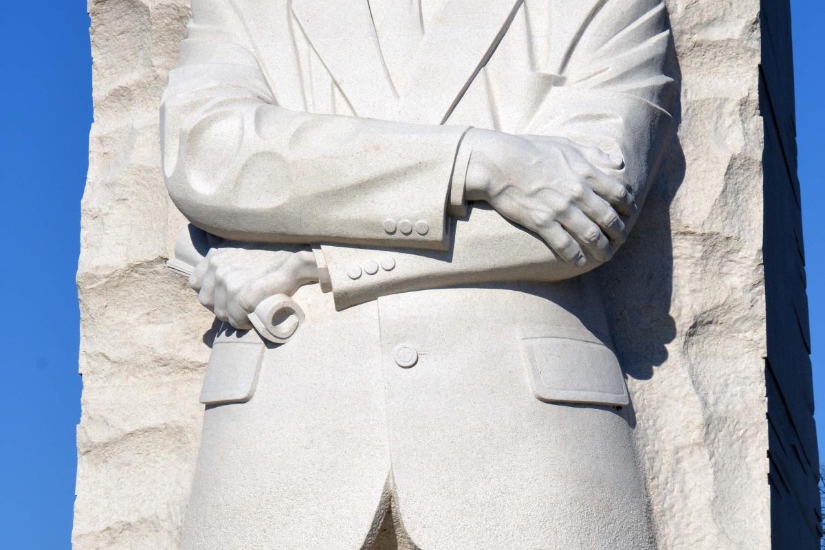 Stone of Hope stone statue of MLK