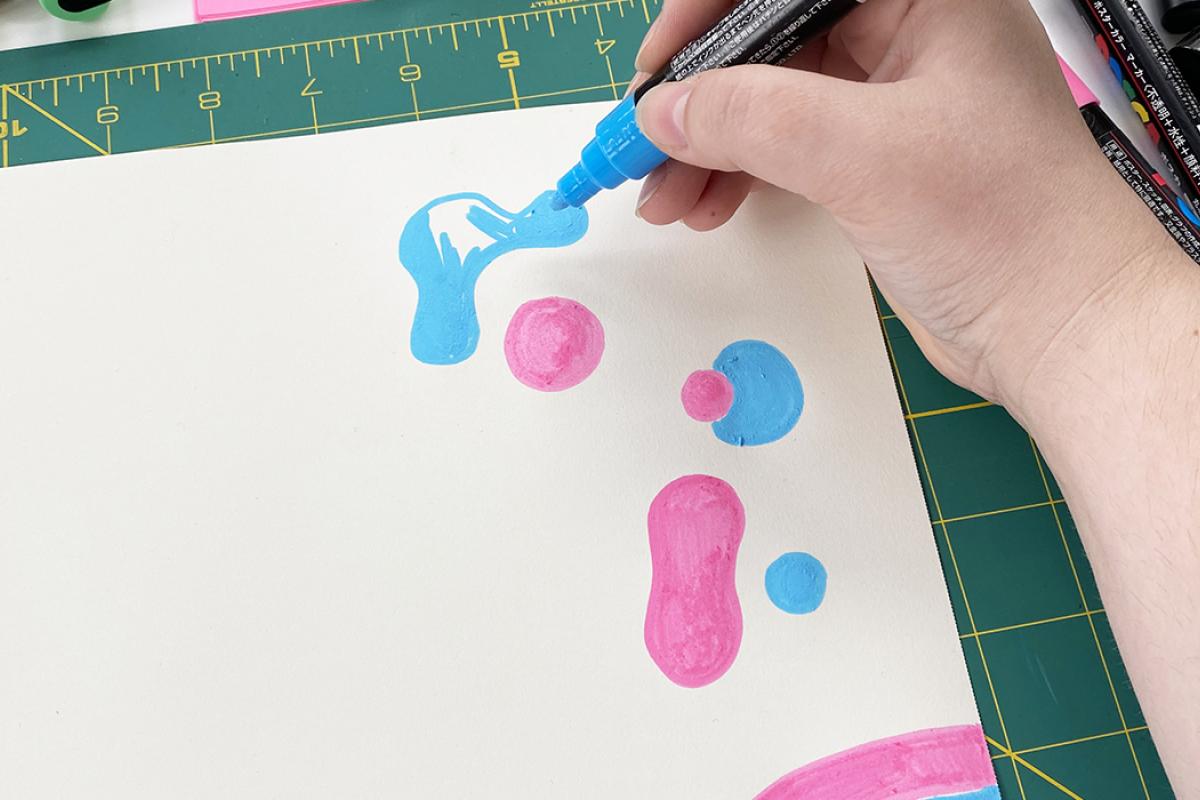 Paper weaving step 1