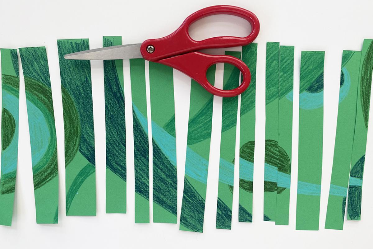 Paper weaving step 3