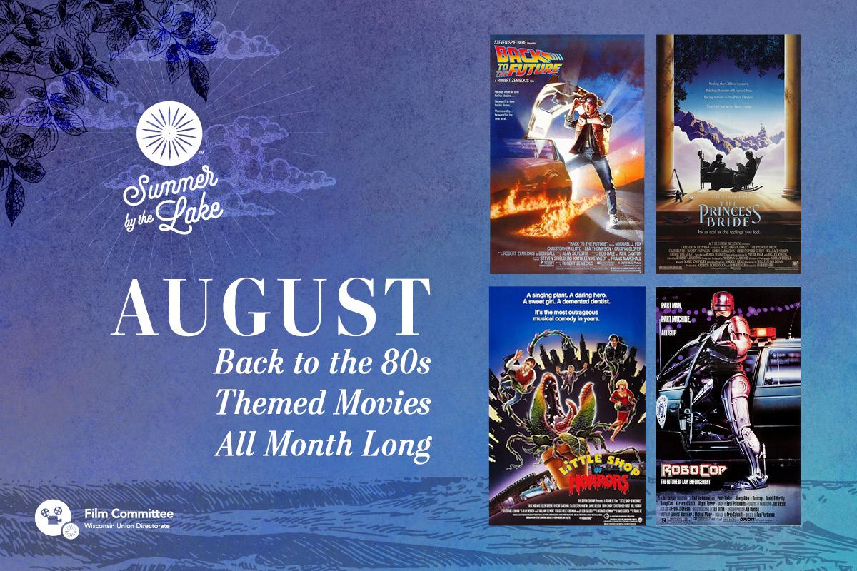 Lakeside Cinema August 2026 Posters - 1980s Movies