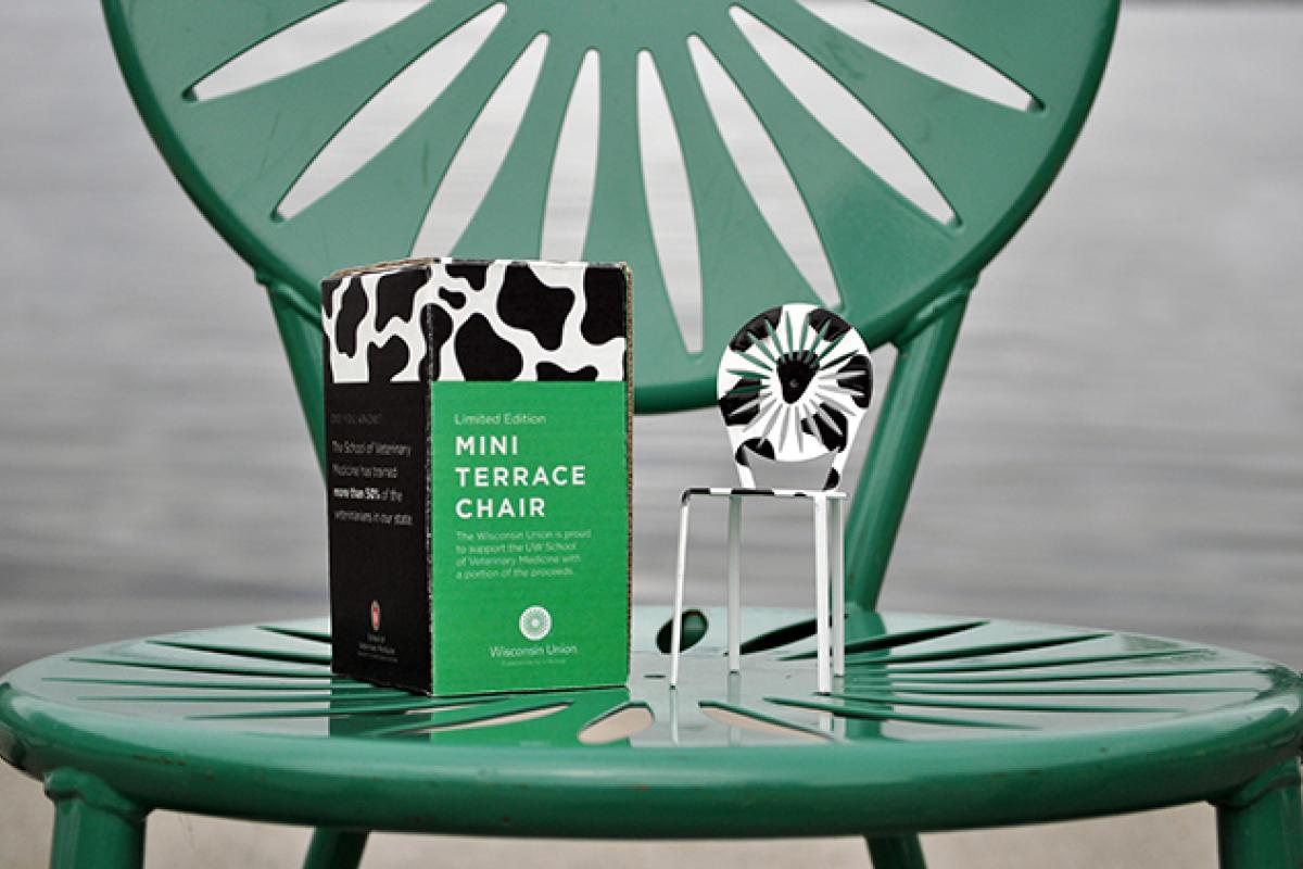 Limited edition cow print mini Terrace chair