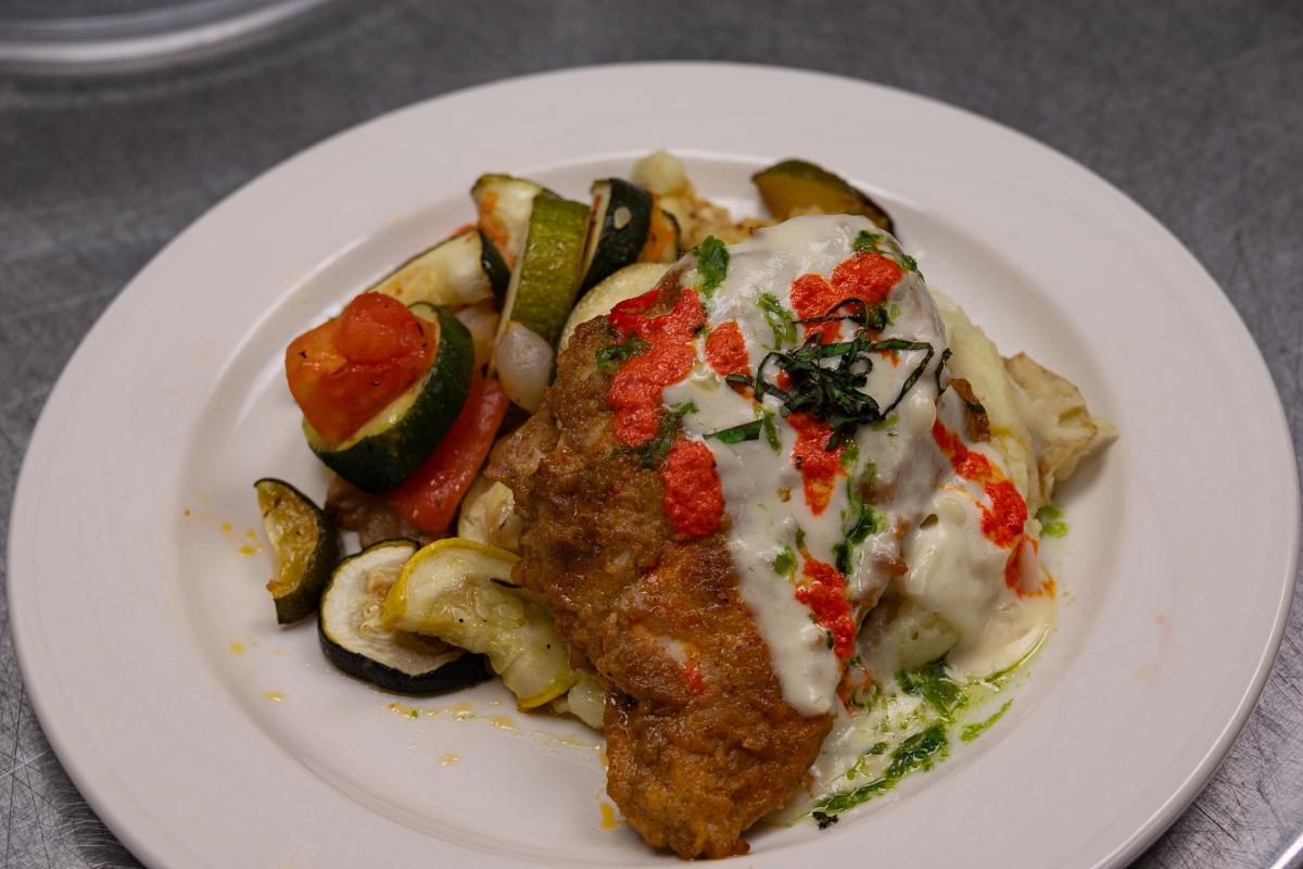 Chicken and Veggies, a meal option