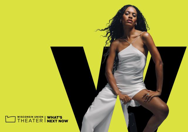 Photo of Annahstasia in front of a black and lime background.