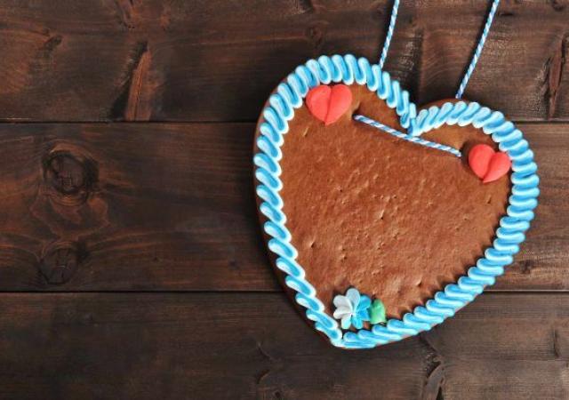 Gingerbread Heart Necklace
