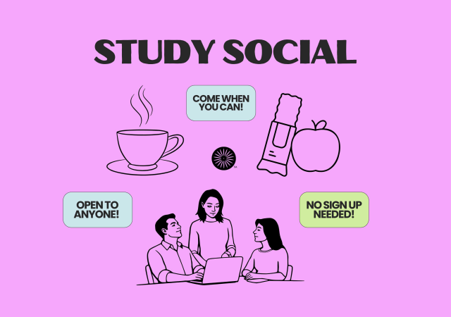 Study Social - come when you can, open to anyone, no sign-up needed
