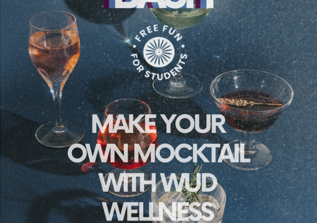 Snowburst bash, make your own mocktail with WUD Wellness.