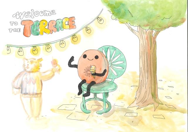 Image of Terrace watercolor design.