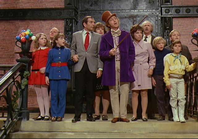 Still from film Willy Wonka and The Chocolate Factory (1971).