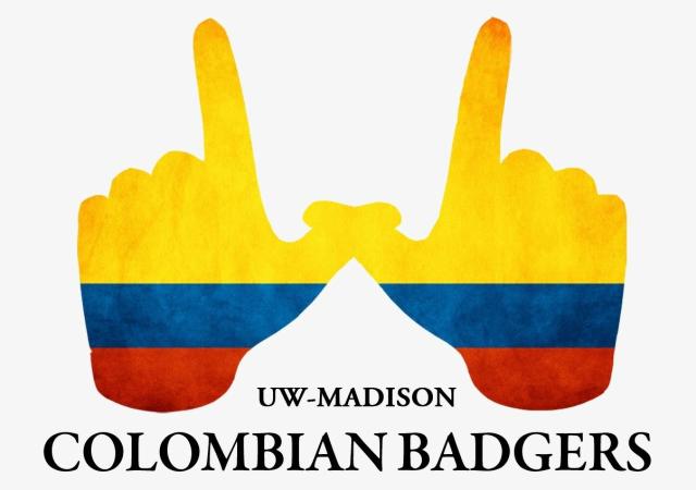 Colombian badger logo of W symbol with Colombian flag