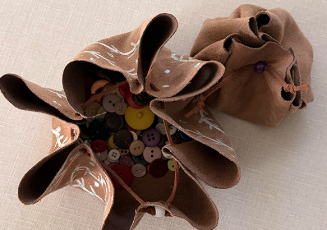 Photo of brown mini maker bags used for art and craft supplies.