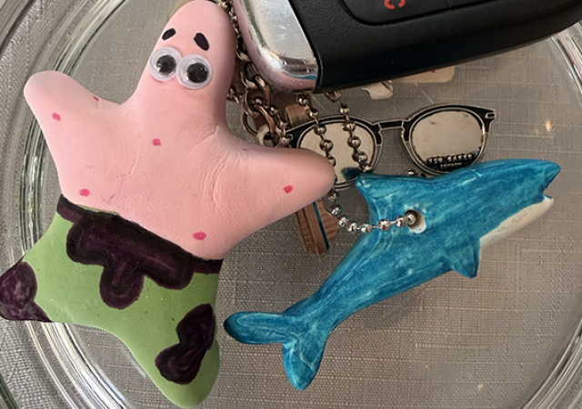 Photo of clay sea animals.