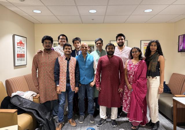 photo of Saaz group posing for camera