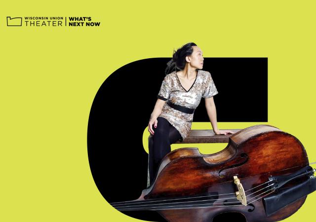 Photo of Linda May Han Oh with a bass.