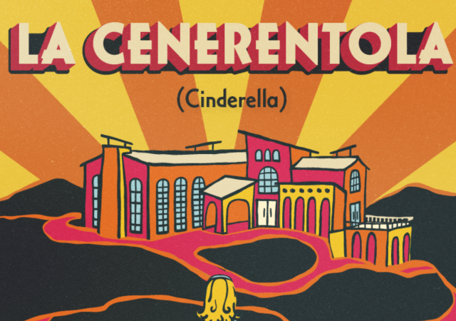 Colorful illustration for UW Opera's "Le Cenerentola."