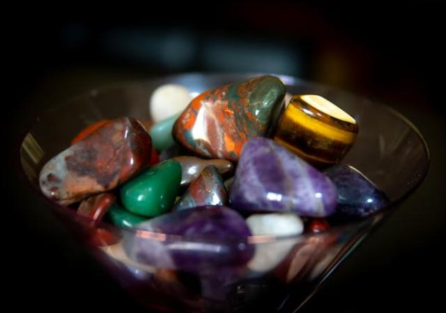 Photo of lapidary stones.