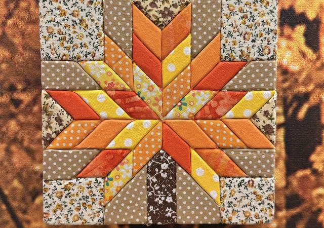 Photo of a textile project that is called Kinusaiga.