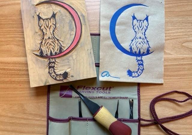Photo of block printing stamps.