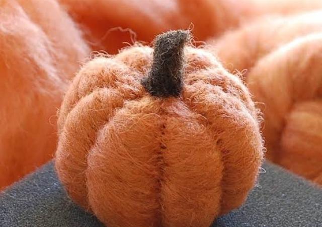 felt pumpkin