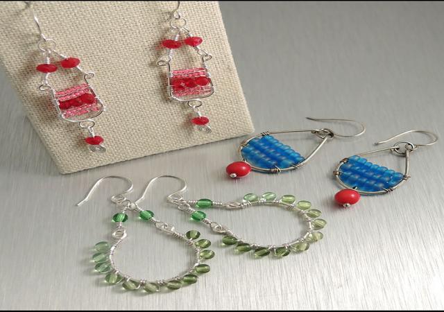 Statement Earrings made at Wheelhouse Studios