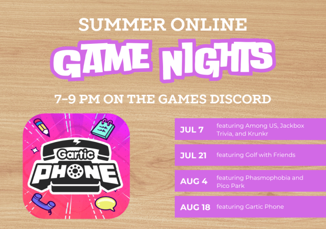 Summer Online Game Nights cal7