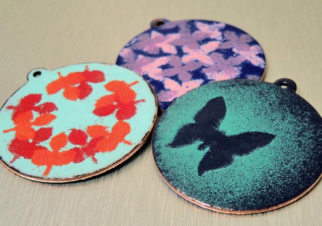 WH Enamel Pendants 1160