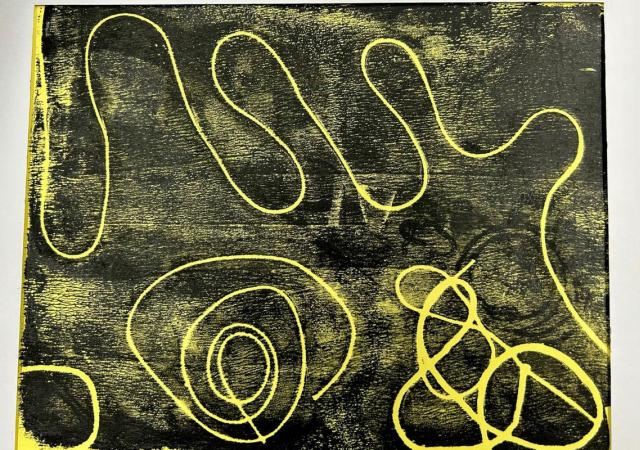 WHS Abstract Monoprinting