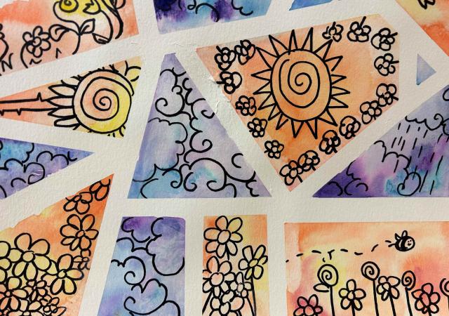 WHS Watercolor and Washi Tape 2