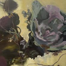 Painting of cabbage foliage