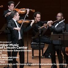 Photo of the Chamber Music Society of Lincoln Center on stage