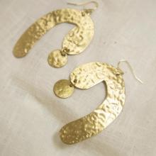 Picture of brass earrings.