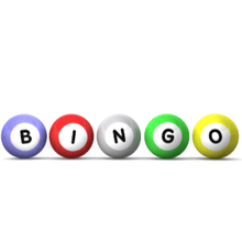 Bingo spell out by bingo balls